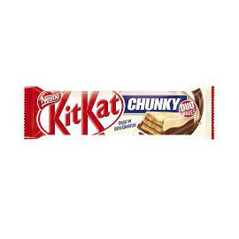 ویفر پر شده با شکلات شیری و روکش شکلات سفید و شکلات شیری 38 گرمی کیت کت Kit Kat CHUNKY duo waves