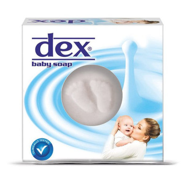 صابون بچه دکس آبی dex baby soap حجم 125 گرم