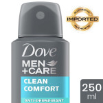 اسپری بدن ضد تعریق مردانه داوو DOVE مدل Clean Comfort حجم 250 میل