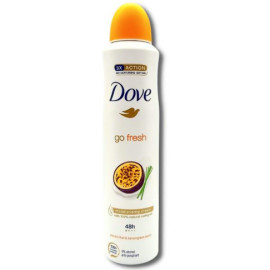 اسپری بدن ضد تعریق زنانه داوو DOVE مدل go fresh با رایحه passion fruitحجم 200 میل