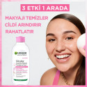 میسلار واتر گارنیر صورتی پوست حساس Micellar Cleansing Water حجم 400 میلی