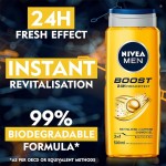 شامپو سر و بدن نیوآ Nivea مدل24H FRESH EFFECT  Boost حجم 500 میل