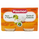 پوره میوه ایتالیایی پلاسمون  با ماست و گلابی  PLASMON  YOGURT AND PEAR بسته دو عددی 240 گرم