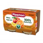 پوره میوه ایتالیایی پلاسمون با سیب و پرتقال PLASMON MELA AGRUMI بسته دو عددی 240 گرم