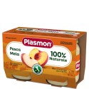 پوره میوه ایتالیایی پلاسمون با هلو و سیب PLASMON PESCA MELA بسته دو عددی 240 گرم