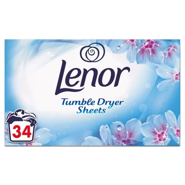 دستمال خوشبو کننده لباس و کمد لنور Lenor رایحه Spring Awakening بسته 34 عددی
