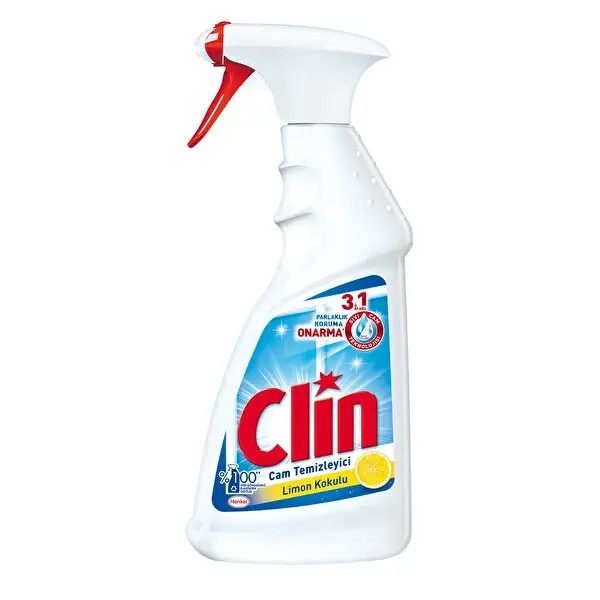 اسپری شیشه پاک کن کلین clin با رایحه لیمو حجم 500 میل