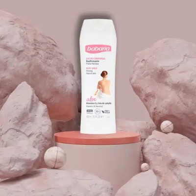 شیر بدن باباریا babaria حاوی آلوئه ورا سفت و لیفت کننده پوست حجم 400 میل شیر بدن باباریا babaria حاوی آلوئه ورا سفت و لیفت کننده پوست حجم 400 میل