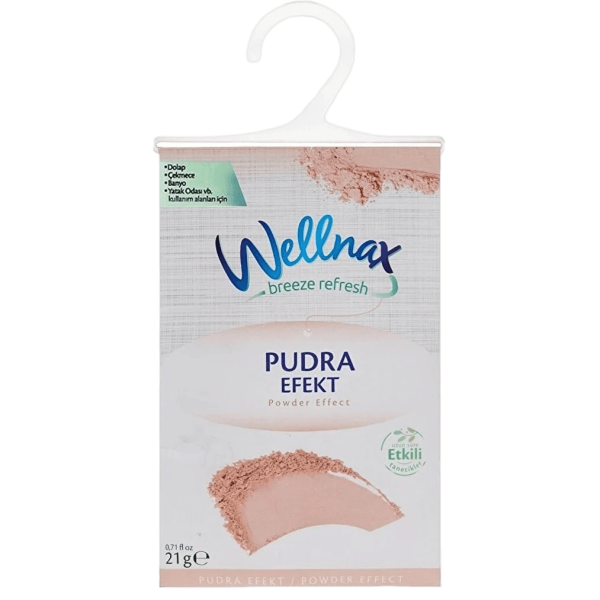 پودر خوشبو کننده ولناکس Wellnax کمد لباس و رخت خواب اسانس پودری وزن 21 گرم