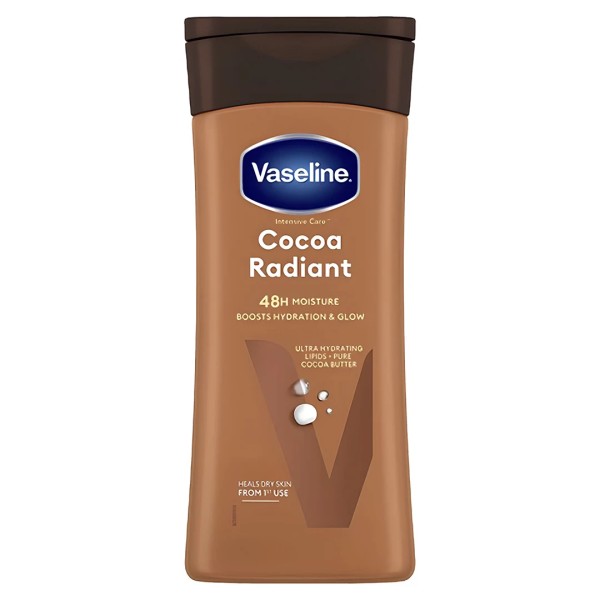 لوسیون بدن وازلین مدل Cocoa Radiant حجم 200 میل
