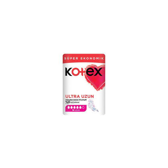 نوار بهداشتی کوتکس Kotex مدل Ultra Uzun بسته 18 عددی