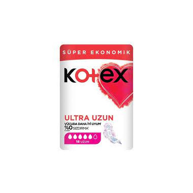 نوار بهداشتی کوتکس Kotex مدل Ultra Uzun بسته 18 عددی