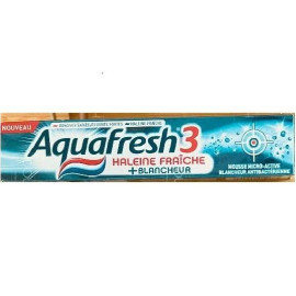 خمیر دندان 3 کاره آکوا فرش Aquafresh حجم 75 میل