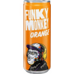 نوشابه انرژی زا FUNKY MONKEY ORANGE فانکی مانکی 330 میل پرتقالی 12 عددی