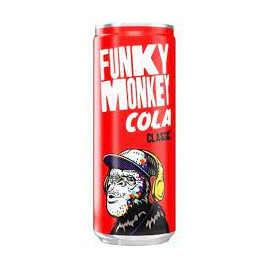 نوشیدنی انرژی زا فانکی مانکی کولا کلاسیک 330 میل funky monkey