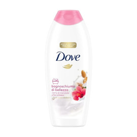 شامپو بدن و ژل حمام داوو/Dove مدل بادام و هیبیسکوس ا Dove bath gel 750 ml. Almond cream & ibiscus.