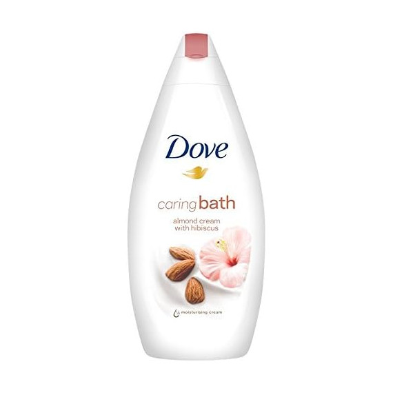 شامپو بدن و ژل حمام داوو/Dove مدل بادام و هیبیسکوس ا Dove bath gel 500 ml. Almond cream & hibiscus.